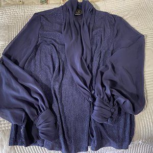 EUC Alex Sparkle Crossover waist top